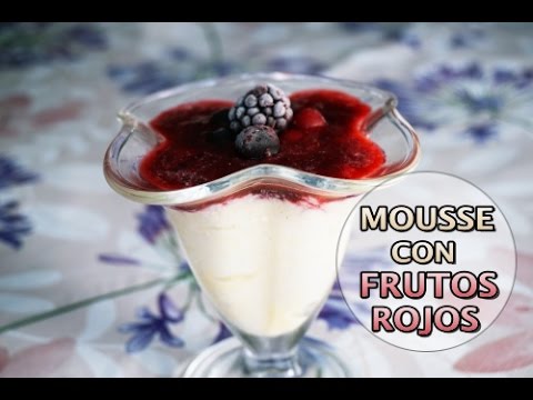 ¡MOUSSE DE CHOCOLATE BLANCO CON FRUTOS ROJOS!