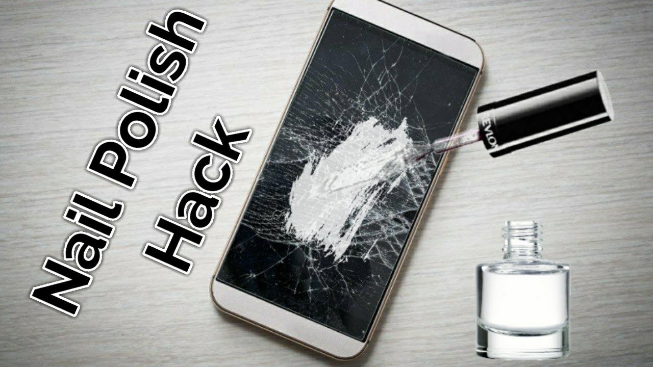 Repair A Phone Screen with Nail Polish
