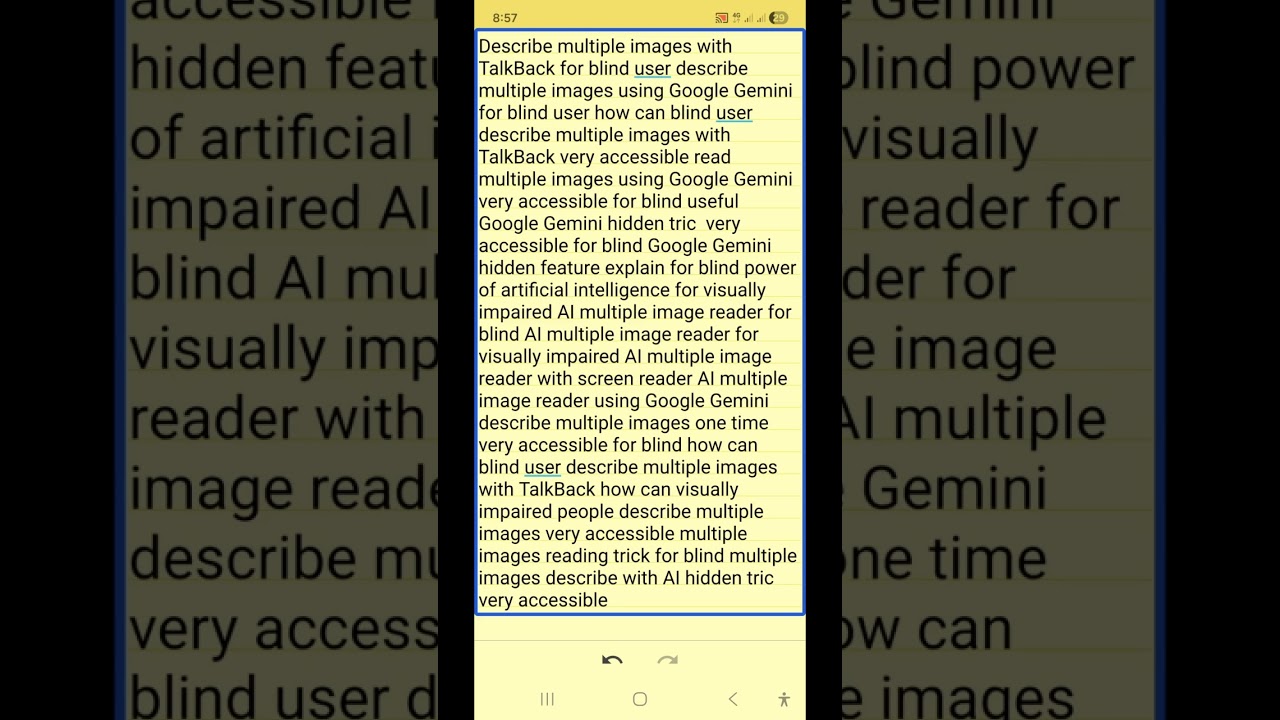 Google Gemini superb hidden tric for blind ✔️ read and describe multiple images with AI magic 🔥🔥🔥