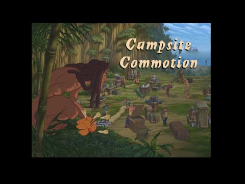 Tarzan Action Game Playthrough Without Commentary - Level 9 - Campsite Commotion