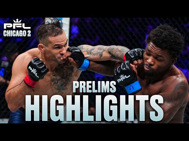 PFL Chicago 2 Prelim Highlights: Eight Finishes in Nine Fights