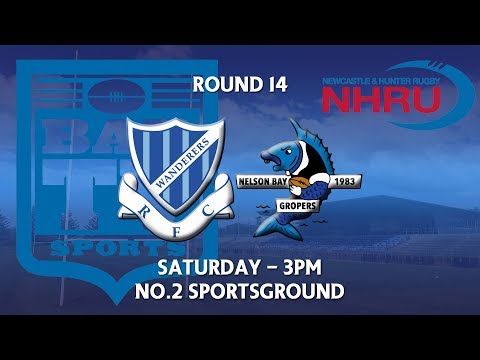 2018 NHRU Round 14 Premier 1 - Wanderers v Nelson Bay Gropers