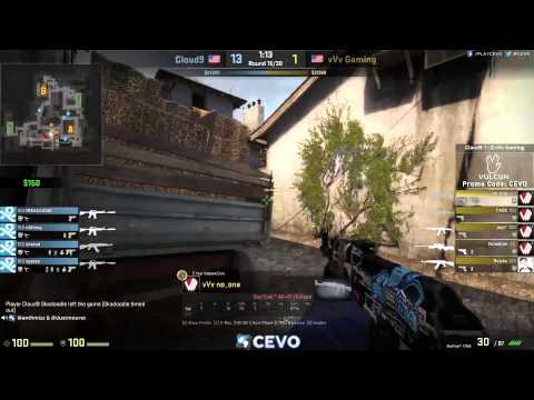 Cloud9 vs vVv Game 2 (CEVO-P CS:GO Season 7) - Gecks & Dust