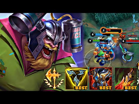 OLAF TOP LANE IMPARÁVEL! SIMPLESMENTE NÃO MORRE!! TIER SSS | LoL Wild Rift