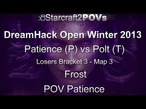 SC2 HotS - DreamHack Winter 2013 - Patience vs Polt - LBR3 - Map 3 - Frost - Patience