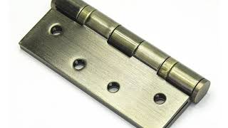 Heavy Duty Hinge - 2 Ball Bearing - 100mm - Stainless Steel - Polished Brass Finish -  1 Pair