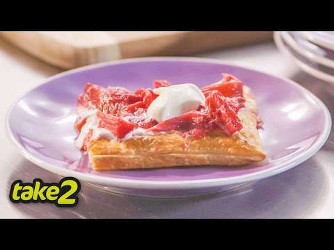 Easy Rhubarb Tart Recipe with Yoghurt - Woolworths Take 2