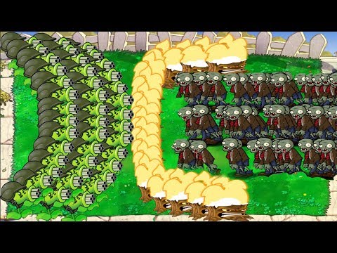 99999 Basic Zombie vs 999 Gatling Pea Epic PvZ Hack