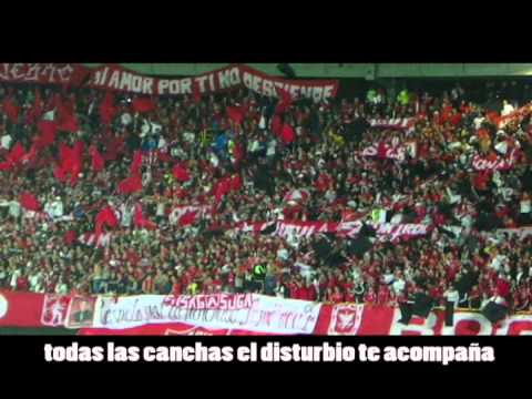 "DISTURBIO ROJO BOGOTA- AMERICA VS BOGOTA F.C.2013" Barra: Disturbio Rojo Bogotá &bull; Club: América de Cáli