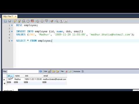 Sql Tutorial 12 Inserting Data Into Tables