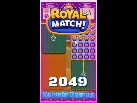 Royal Match Level 2049 - Super Hard Level - No Boosters Gameplay