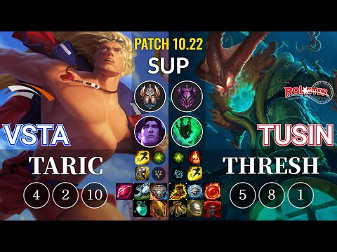 HLE Vsta Taric vs KT TusiN Thresh Sup - KR Patch 10.22