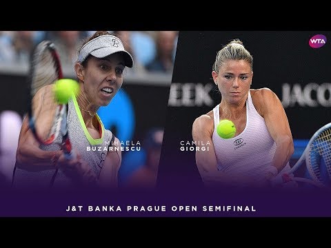 Mihaela Buzarnescu vs. Camila Giorgi | 2018 J&T Banka Prague Open Semifinal | WTA Highlights