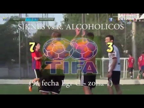 7 SIKNES vs R  ALCOHOLICOS 1 - 9a fecha Egr C   zona 1 - 1/05/2016