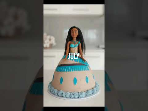 Birthday cake according to your birthday month Disney Princess theme # shorts # YouTube shorts