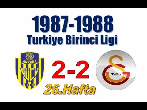 [1988.03.05] 1987-1988 26.Hafta Ankaragucu - G.Saray 2-2