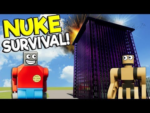 LEGO BIGGEST NUKE VS TOWER SURVIVAL! - Brick Rigs Gameplay Challenge - Lego Building Destruction