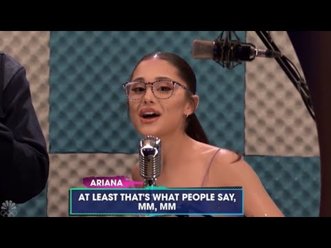 アリアナが「ザ・ヴォイス」のコーチたちと「シェイク・イット・オフ」を歌う。 (Ariana sings ‘Shake It Off’ w/ The Voice coaches on That’s My Jam)