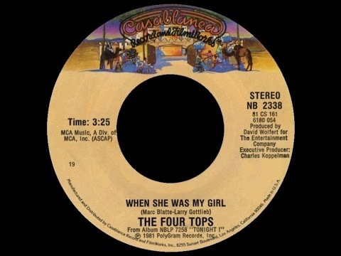 [1981] The Four Tops • When She Was My Girl