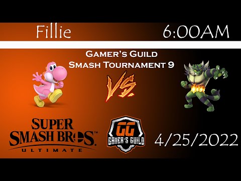 Gamer's Guild Smash Monthly 9 - Fillie (Yoshi) vs 6:00AM (Incineroar)