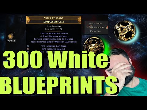 I ran 300 White Heist Blueprints in path of exile 3.26 secrets of the atlas