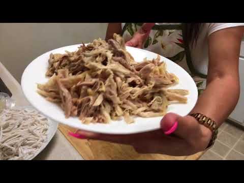 Homemade khao piak sen/noodle soup Lao food.