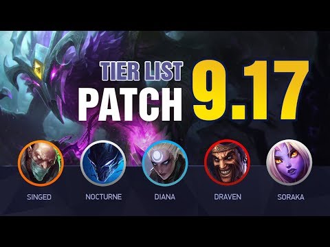 LoL Tier List Patch 9.17 by Mobalytics (Elderwood/Infernal Released) - League of Legends