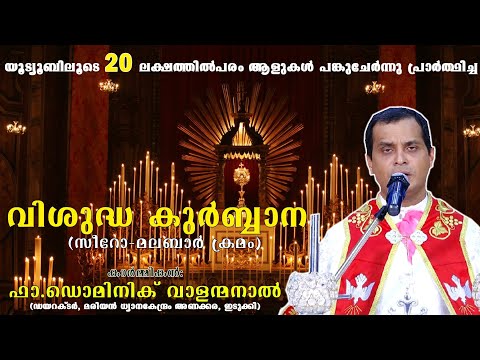വിശുദ്ധ കുർബ്ബാന (സീറോ-മലബാർ)│Fr. Dominic Valanmanal│HOLY MASS (Syro-Malabar)│#Krupabhishekam