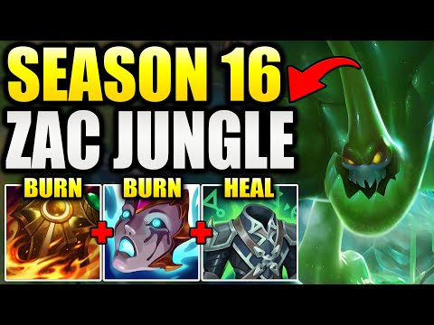 HOW TO PLAY ZAC JUNGLE IN SEASON 16! (THE BEST TANK)