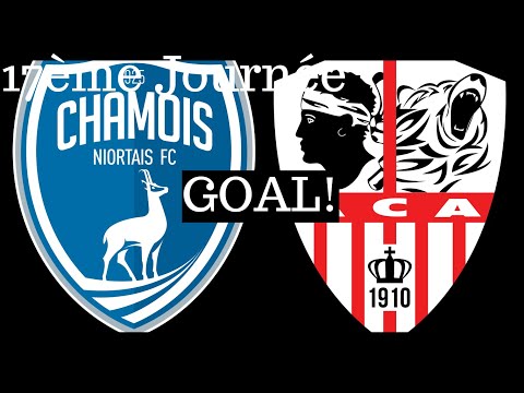 Chamois Niortais - AC Ajaccio [0-(1)] (Goal 6') by Jeremy Choplin