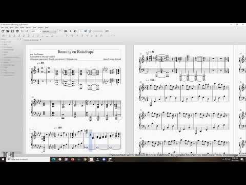 Running on Raindrops - Raya and the Last Dragon - Piano Tutorial - Music Sheets
