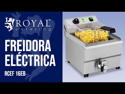 vídeo - Freidora eléctrica - 16 L - grifo de vaciado - 230 V