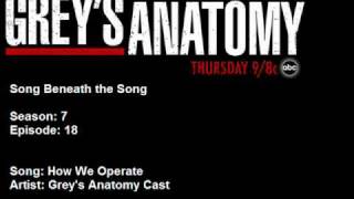  How We Operate - Grey's Anatomy Cast  