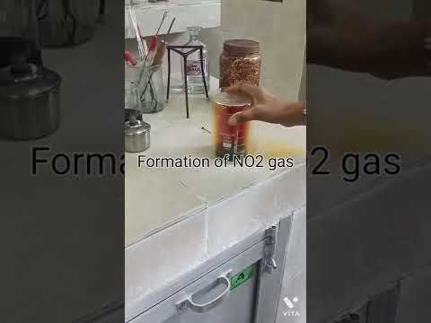 Formation of NO2 gas