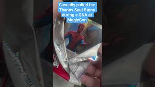 Casually pulled the Thanos Soul Stone during a Q&A at MagicCon #mtg #mtgspiderman #packopening