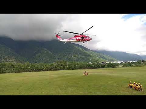 黑鷹展翅共勤防災 花蓮林管處吊掛訓練