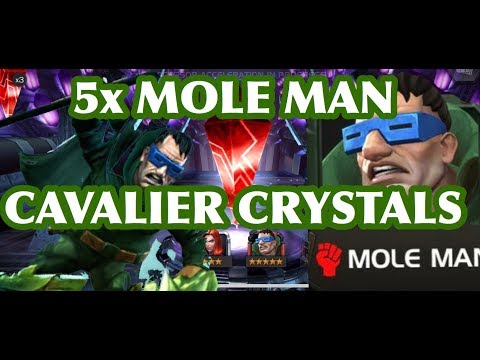 5X MOLE MAN CAVALIER CRYSTAL OPENING | Marvel: Contest of Champions