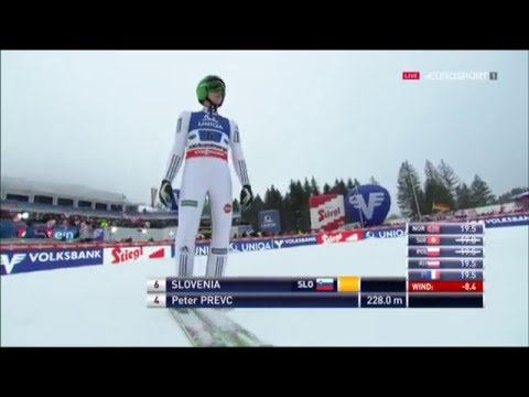 Peter Prevc - Kulm 2016 - 228 m - Eurosport Germany