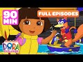 Dora FULL EPISODES Marathon ️ 4 Full Episodes 90 Minutes Dora The Explorer