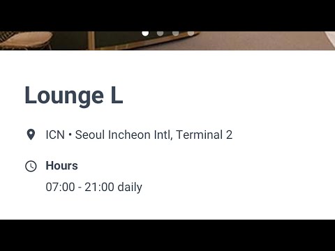Priority Pass Lounge Coreia: passagem pelo Lounge L