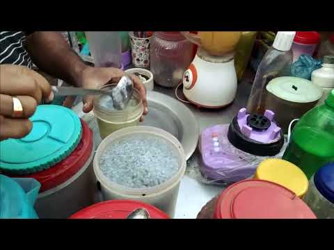 A Hard Working Man Selling  Healthy Aloe Vera Juice