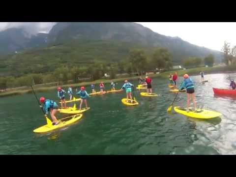 paddle-boarding in Aosta