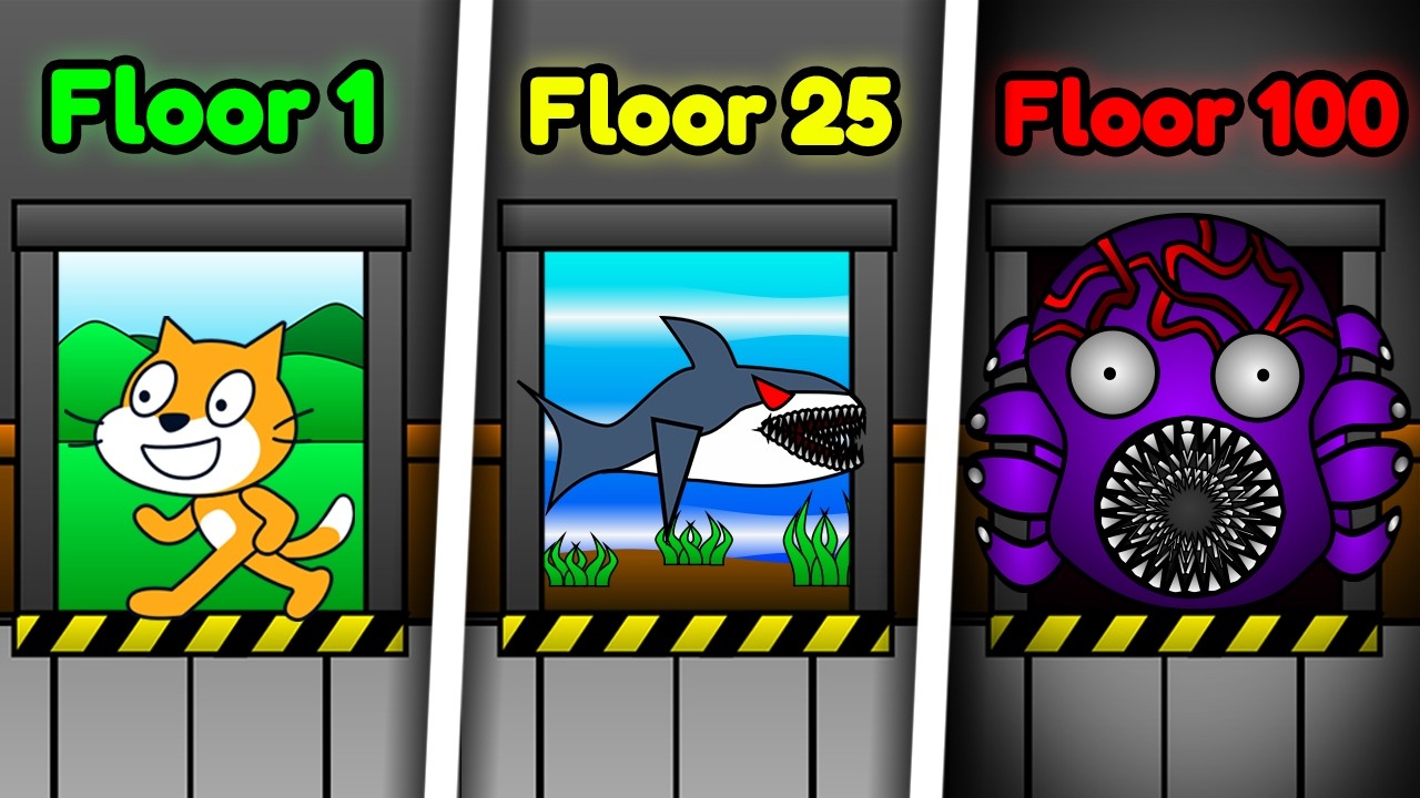 I Made A Elevator Horror Game On Scratch..