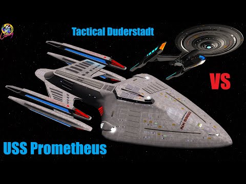 USS Prometheus VS Tactical Duderstadt (Picard Era) Both Ways  Star Trek Starship Battles