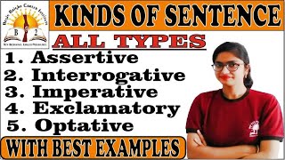 KINDS OF SENTENCE | All types- Assertive, Interrogative, Imperative, Exclamatory, Optative