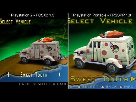 Twisted Metal: Head-On - PCSX2 Vs. PPSSPP (side by side)