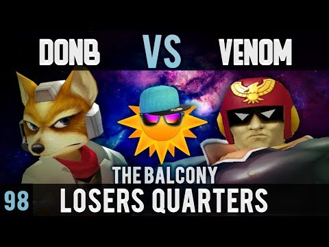 Melee @ the Balcony 98 - Losers Quarters ft. DonB (Fox) VS R3|Venom (Falcon)