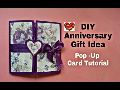 DIY - Anniversary Gift Idea | Anniversary / Valentine's Day Card | Pop - Up Card Tutorial
