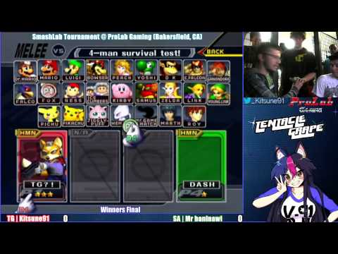 SSBM Melee TG | Kitsune91 (Fox) vs. SA | Mr baninawi (Marth, Sheik) Winners Final