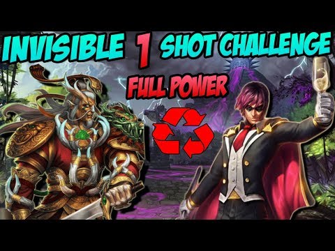 DOUBLE INVISIBLE FULL DAMAGE 1 SHOT CHALLENGE! - Smite Memes